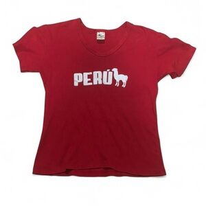 Red Peru Graphic T-Shirt